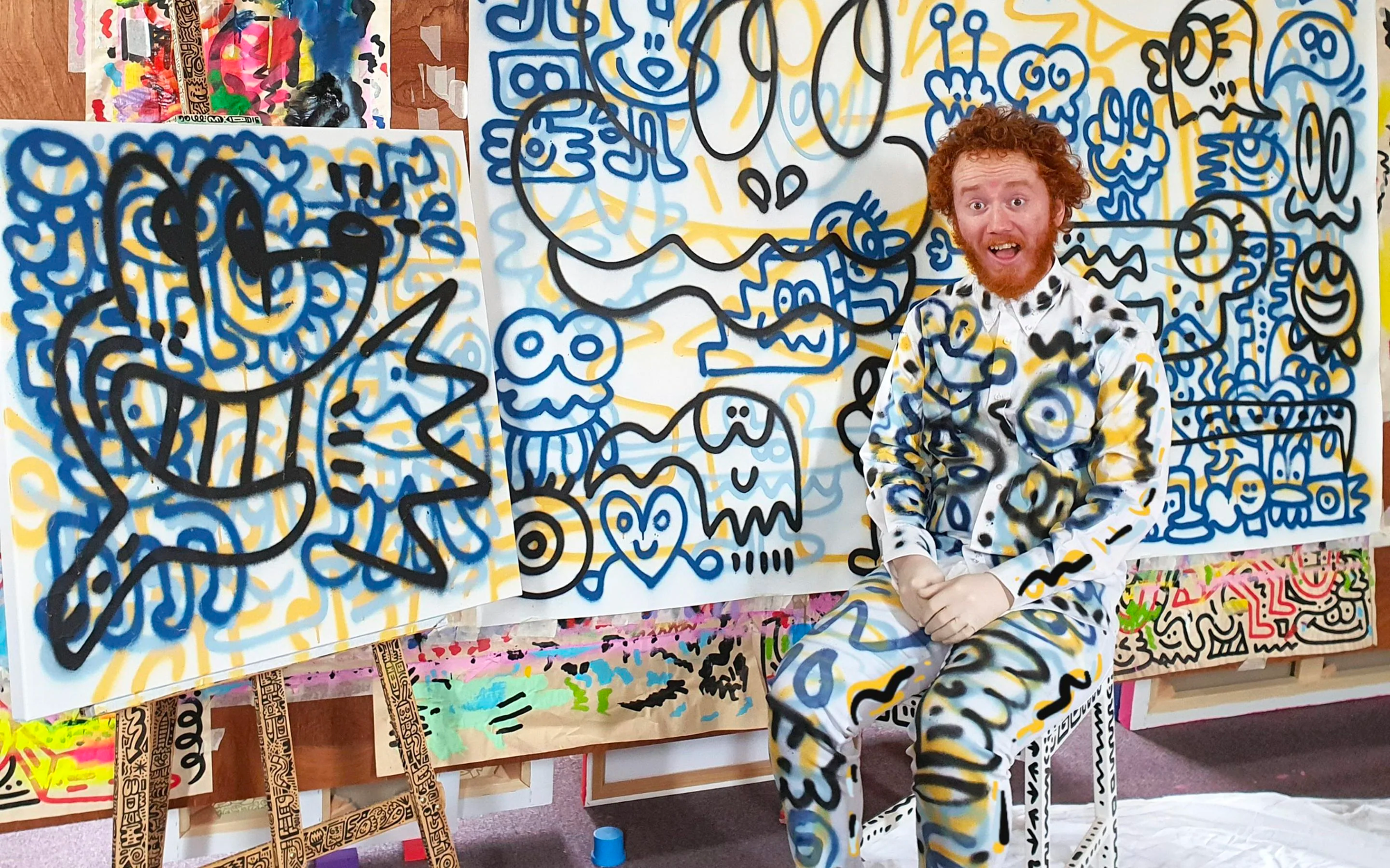Mr Doodle in action