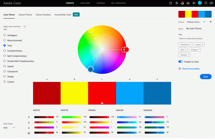 Adobe color a great source for design