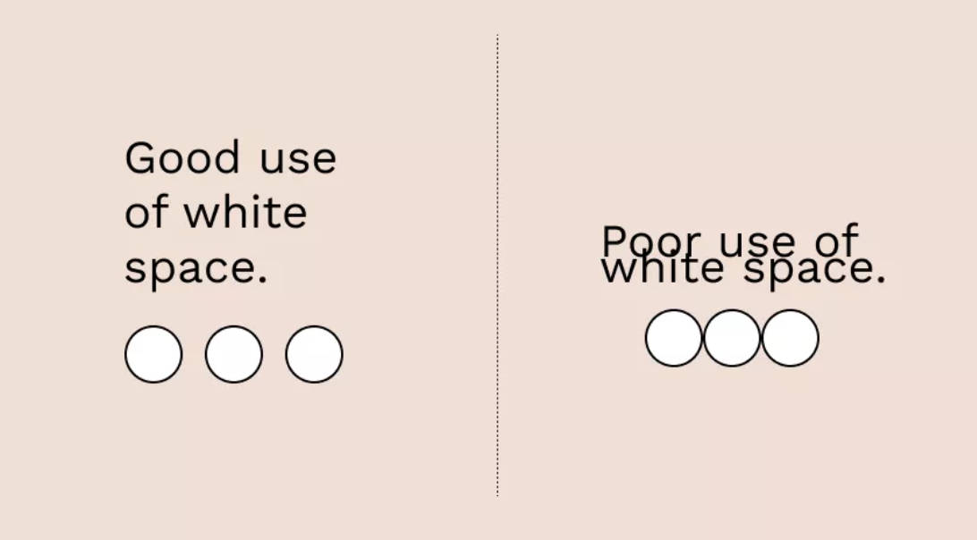 negative or white space